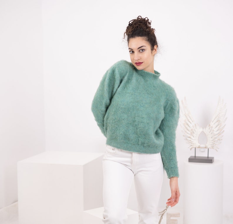 Hand-Knitted Sweater, Yak & Merino Blend, Cozy Bliss, Natural Fiber Fashion, Luxurious Knitwear, Winter Warmth, Unique Craftsmanship T1564 image 10