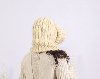 Mohair and Wool Mix Balaclava, Head Warmer, Fetish Balaclava