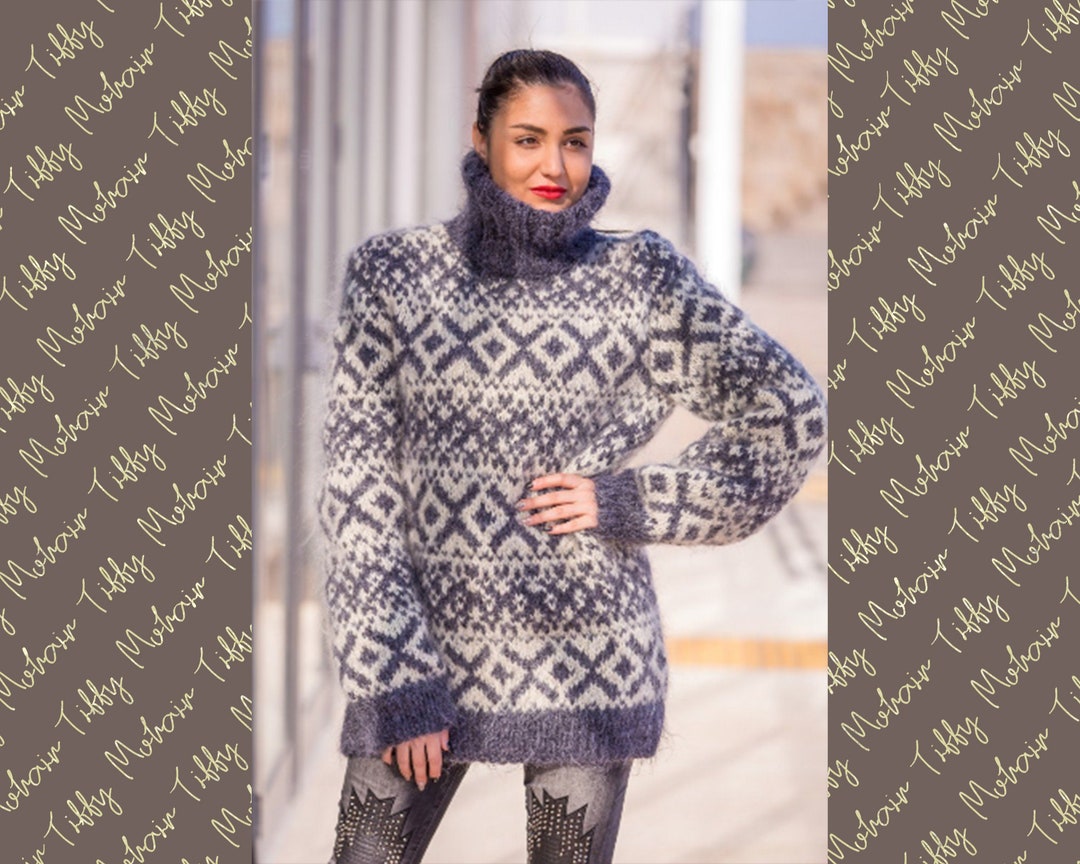 Mohair Sweater, Lopi Sweater, Icelandic Sweater, Hand Knit Sweater, Men ...