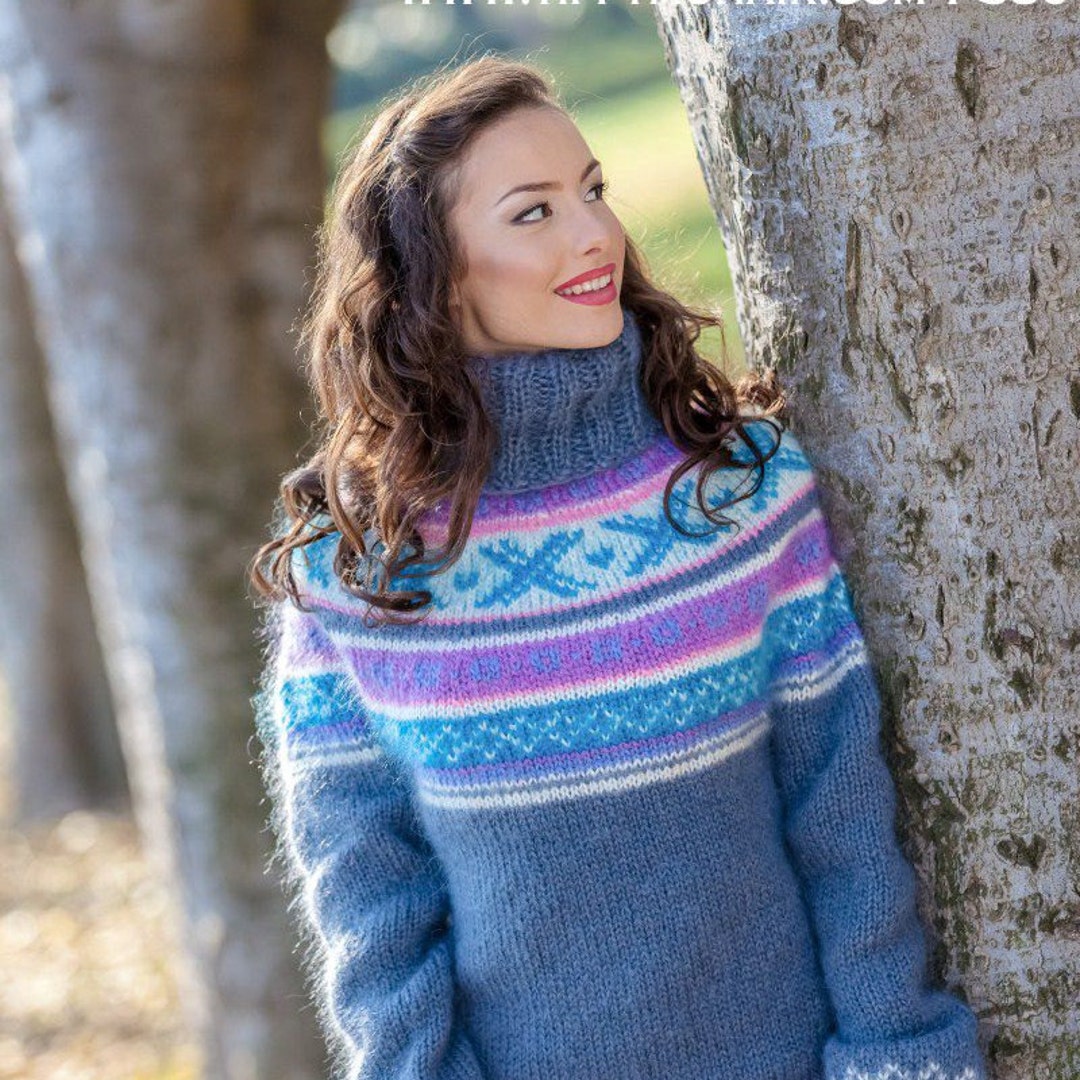 Mohair Sweater Lopi Sweater Icelandic Sweater Hand Sweater - Etsy