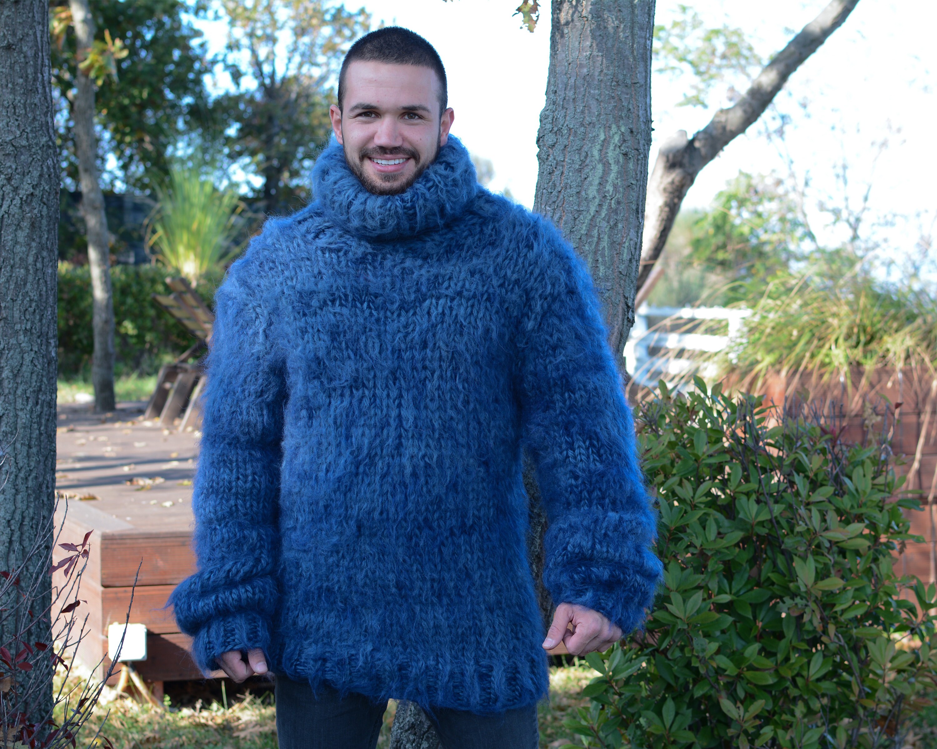 Very Thick 5 Strands Sweater in Mohair and Soft Wool Mix T673W - Etsy
