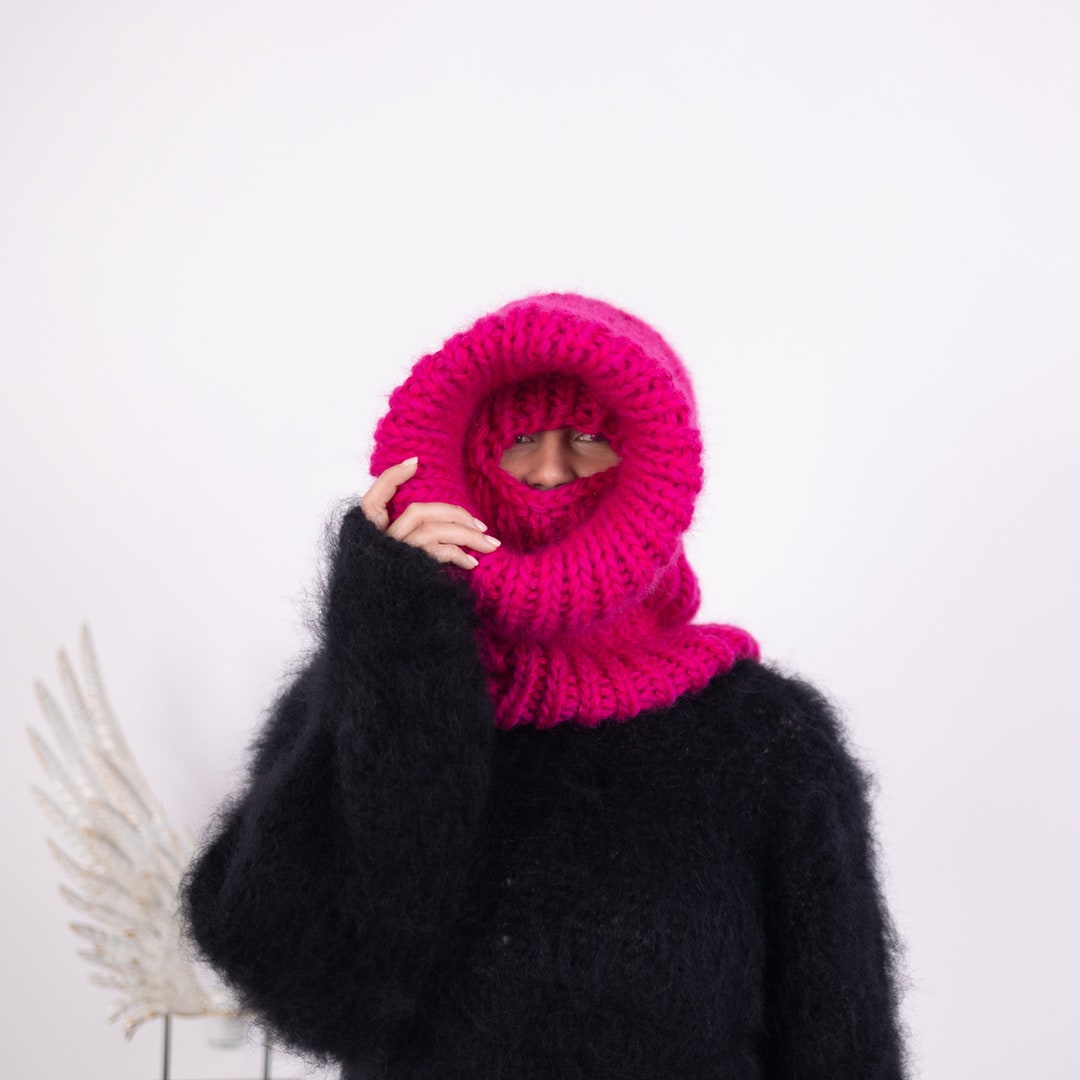 マフラー・ストール [24FW] Wool Knit Balaclava - Lavender il_1080xN.5748382716_b0xg.jpg