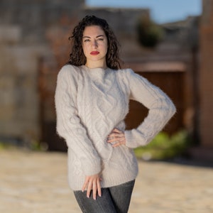 Angora Sweater Limited Edition Knit Cozy Winter Fluffy