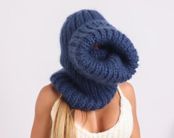 Mohair and Wool Mix Balaclava, Head Warmer, Fetish Balaclava