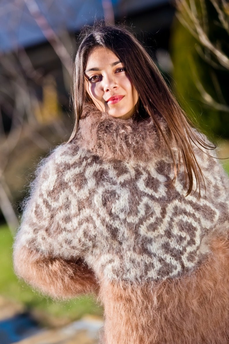 Fetish Mohair Dress Sweater Dress Hand Knit Mohair robe Maxi Fetish Mohair Dress Sweater Dress Hand Knit Mohair robe Maxi