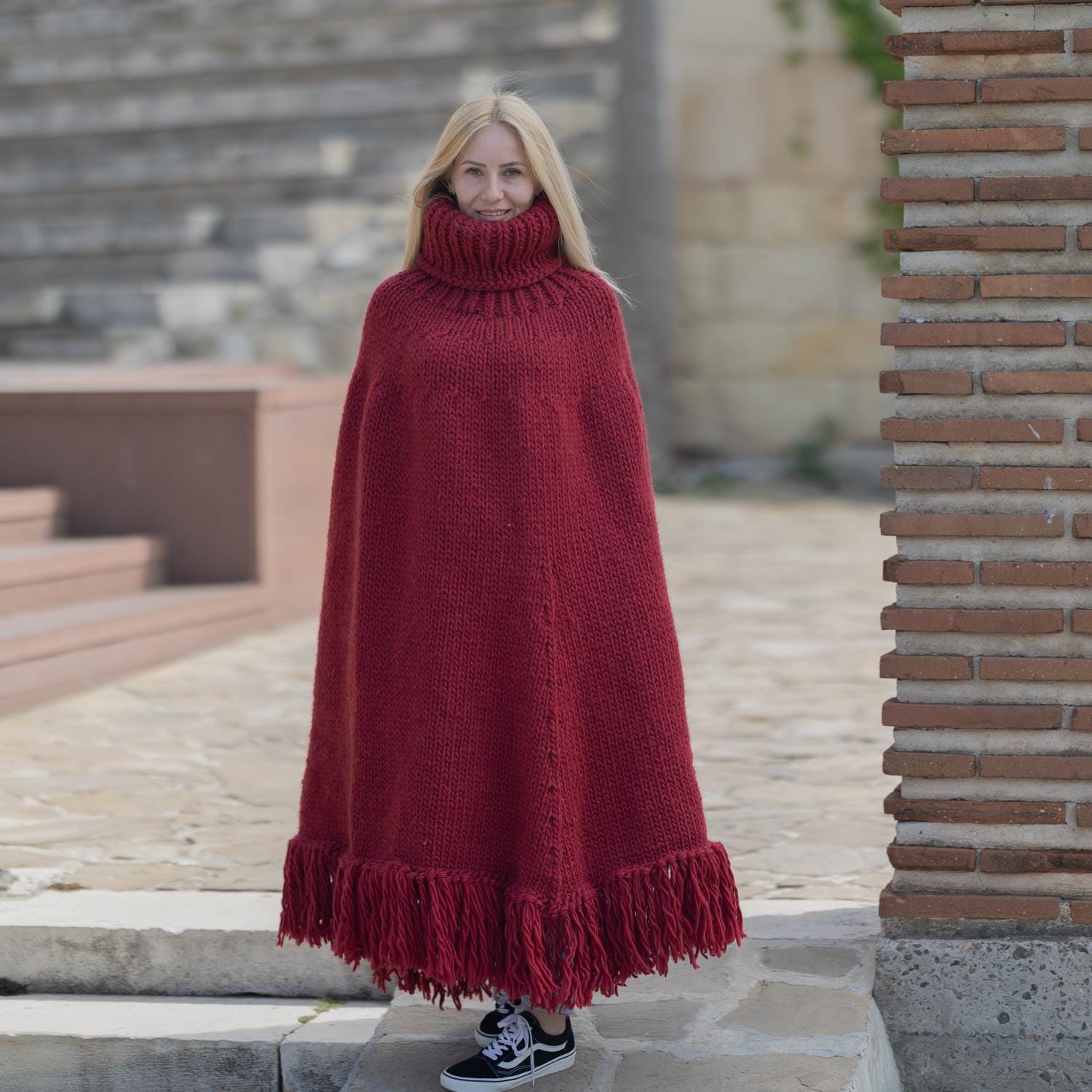 Poncho Femme Hiver Chale Cape Femme Automne Hiver Poncho Femme