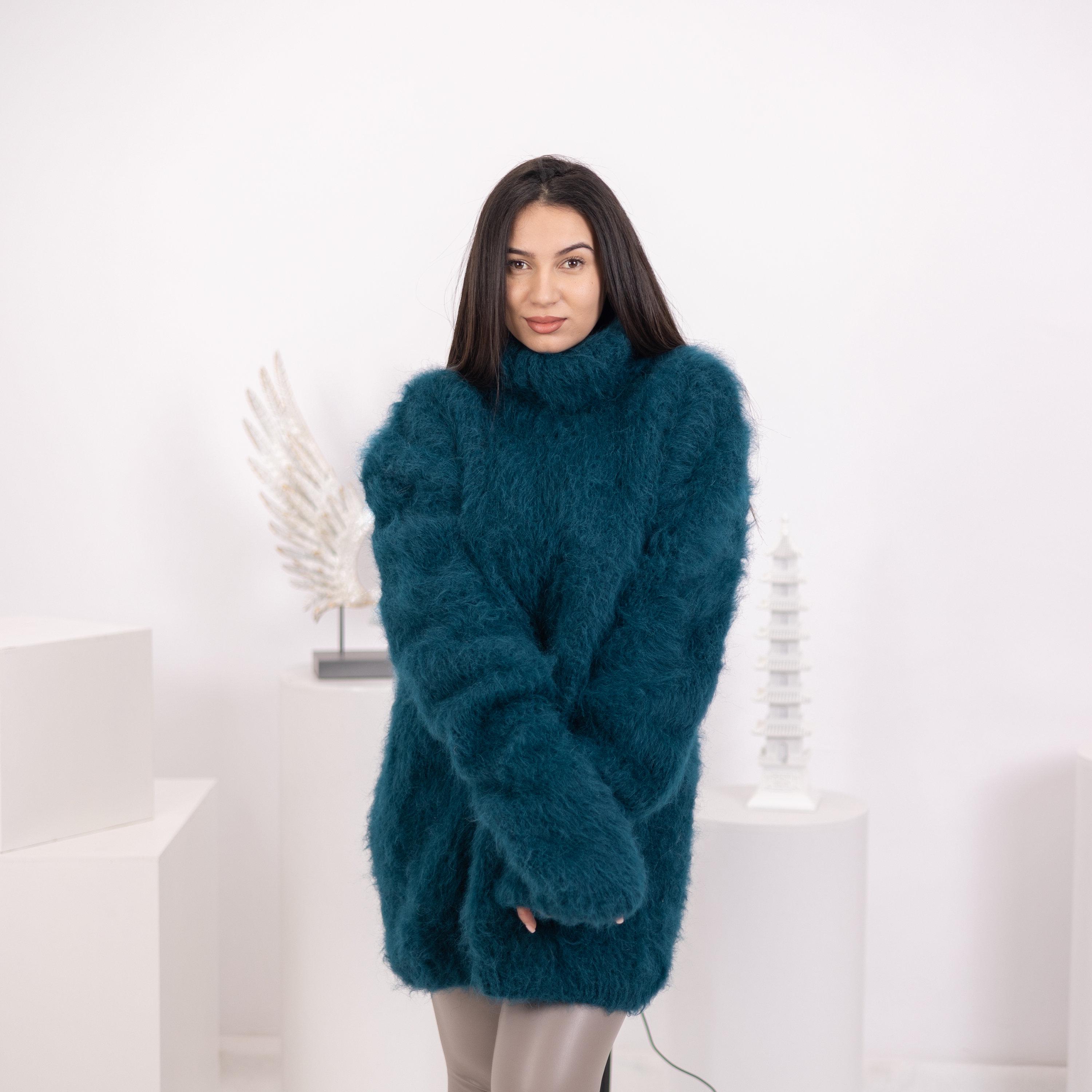 Brushed Thick Mohair Cardigan - Etsy Canada