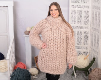 40 strands Heavy mohair sweater, Extremetly soft and thick pullover , Huge sweater  T701W