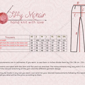Braune Wolle Strick Leggings – Handgestrickte Damen Wolle Joggers T881 Bild 5