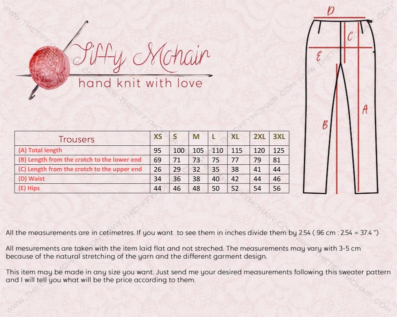 Braune Wolle Strick Leggings – Handgestrickte Damen Wolle Joggers T881 Bild 5