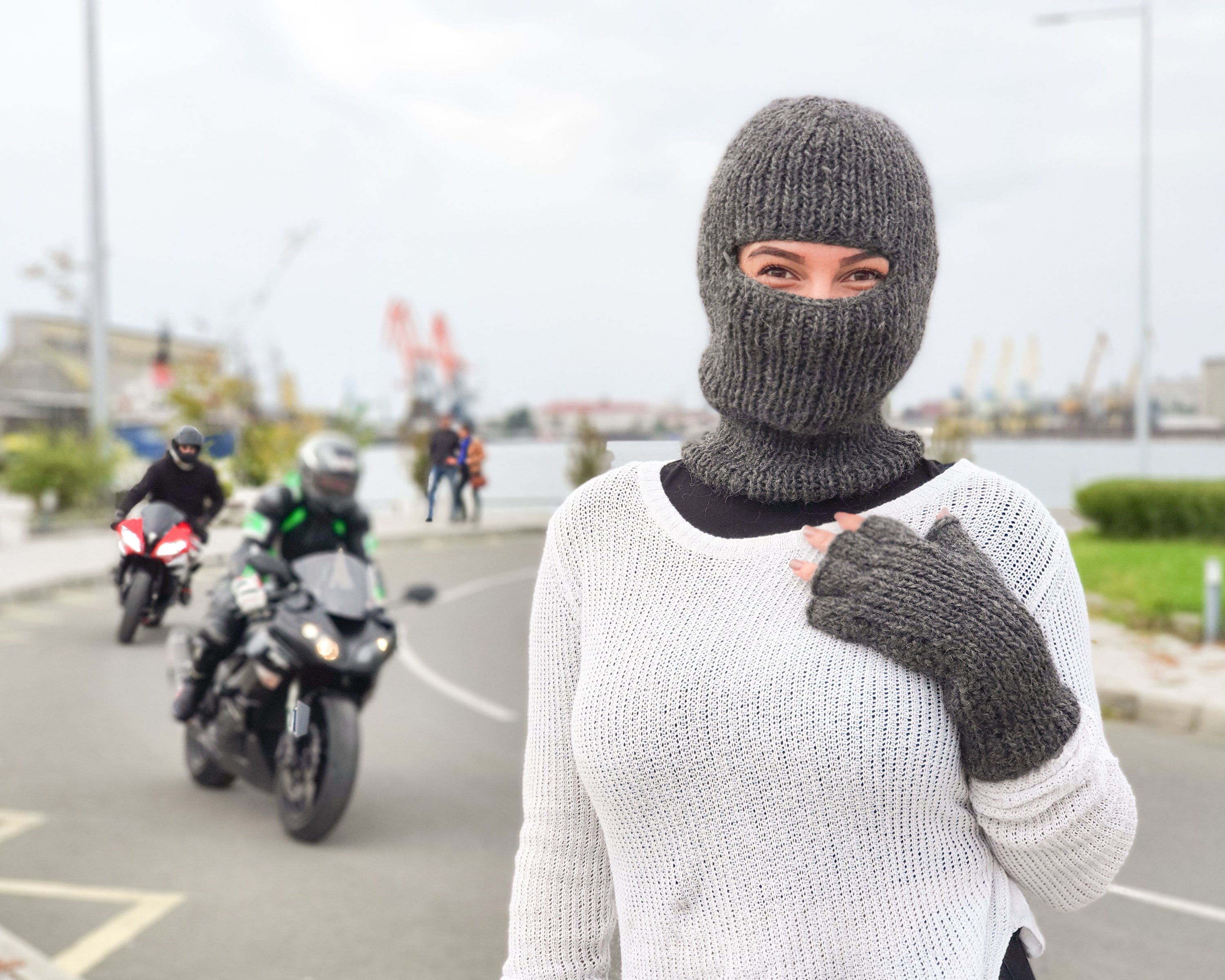 帽子 CLANE KIJIMATAKAYUKI WOOL KNIT BALACLAVA 帽子 CLANE KIJIMATAKAYUKI WOOL KNIT BALACLAVA KIJIMA