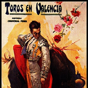 Tauromaquia - Plaza De Toros De Valencia #8 Canvas Art Poster 12"x 24"1