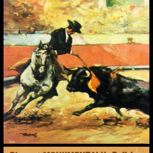 Bullfighting - Plaza De Toros De Ciudad Juarez #2 Canvas Art Poster 12&quot;x 24&quot;