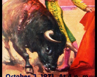 Bullfighting Plaza De Toros De Ciudad Juarez #7 Canvas Art Poster 12/"x 24/"