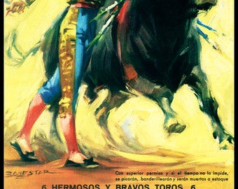 Plaza De Toros De Ciudad Juarez #4 Canvas Art Poster 12/"x 24/" Bullfighting