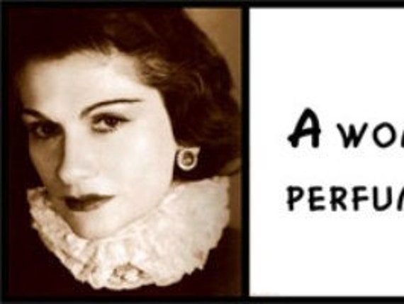 Wall Quote Coco Chanel A Woman Who Doesn't Wear Perfume Has No