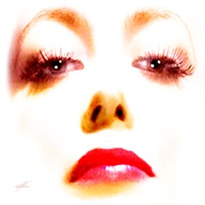 Visage Collection Joan Bennett Noticeable 24/" x 24/" Canvas Art Poster