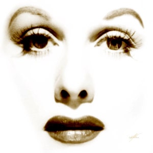 Kolekcja twarze-Lucille Ball-Love-24 "x 24" płótno art plakat