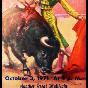 Bullfighting - Plaza De Toros De Ciudad Juarez #1 Canvas Art Poster 12&quot;x 24&quot;