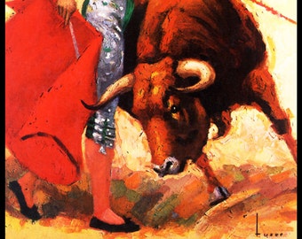 Bullfighting - Plaza De Toros De Madrid #1 Canvas Art Poster 12&quot;x 24&quot;