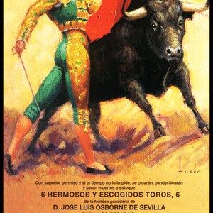 Tauromaquia - Plaza de Toros de Valencia #1 Cartel de Arte lienzo 12"x 24