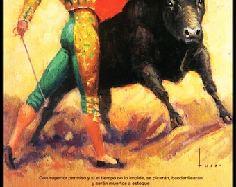 Bullfighting - Plaza De Toros De Valencia #1 Canvas Art Poster 12&quot;x 24