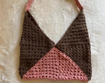 Crocheted shoulder bag