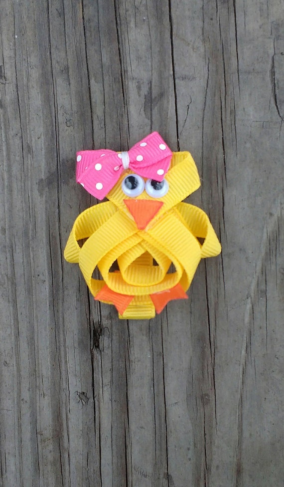 NEW /"PURPLE BUTTERFLY/" Girls Ribbon Hairbow Clip Bow Boutique Summer Sculpture