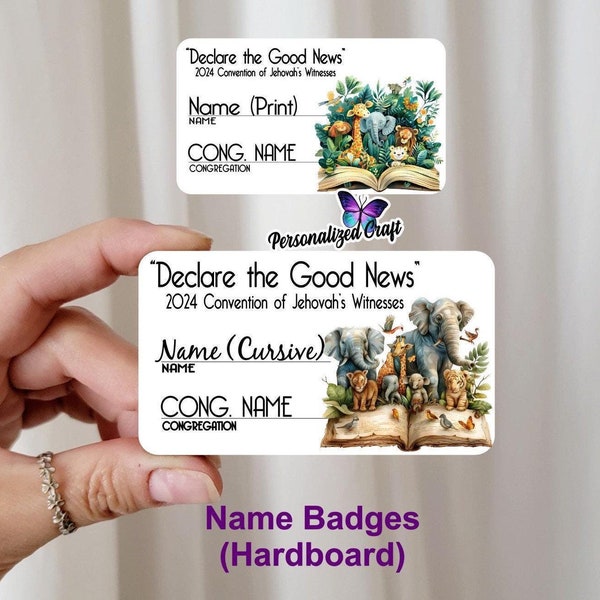 Jw Convention Badge Name Etsy
