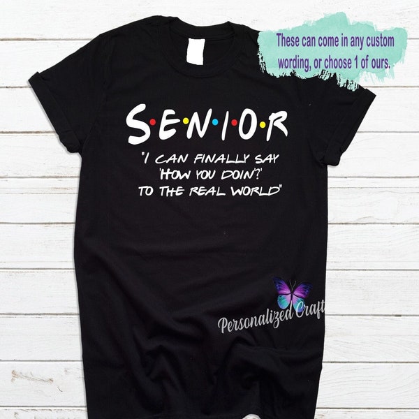 Friends TV Show SENIOR CLASS of 2024 Shirt T-Shirt, Barely Graduated, Senior Barely Made It, Funny Gift for Grad, Grad Friends Style