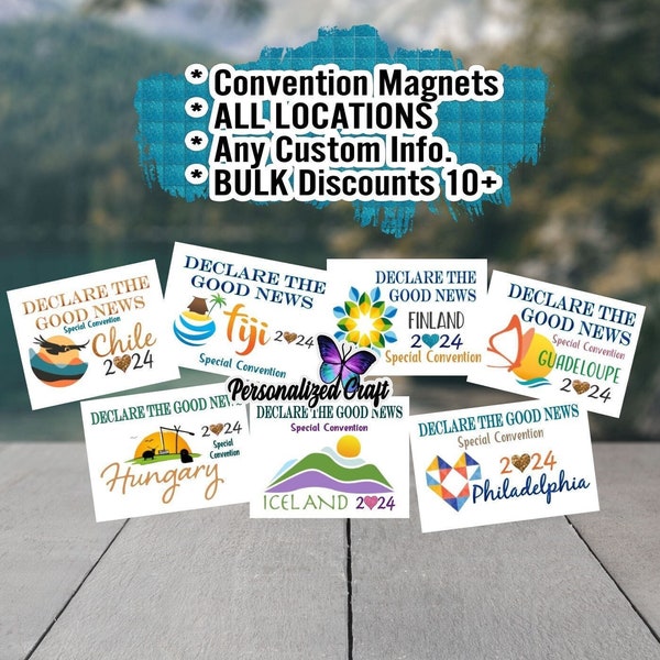 2024 Jehovah's Witnesses Special Convention Declare the Good News Magnet, All Locations Worldwide, Affordable Gifts for JW Delegates