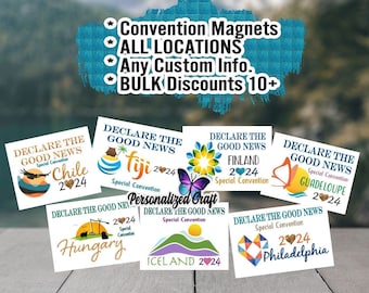 2024 Jehovah's Witnesses Special Convention Declare the Good News Magnet, All Locations Worldwide, Affordable Gifts for JW Delegates