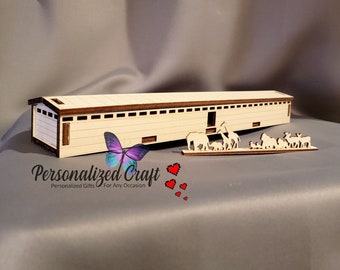 Jehovah's Witness JW Noah's Ark Model Kit, JW Family Worship Project, Laser Cut Engraved Wood Ark, Personalized Detailed Projects