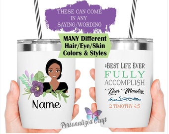 JW Jehovah's Witness Sister With Flowers Gift, Special Pioneer Tumbler, JW Friendship Gift, Custom Jehovah's Witnesses Present for Sister