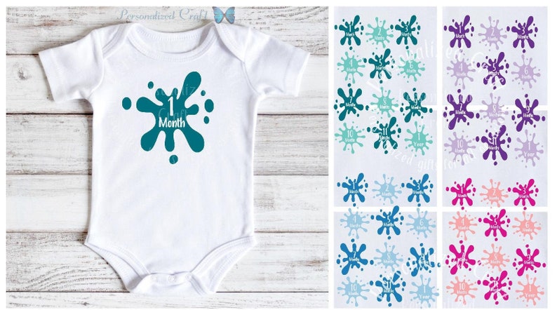 Beauty and the Beast themed Milestone Onesies