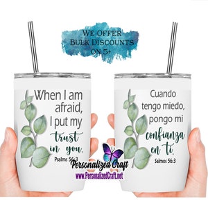 JW Jehovah's Witness 2024 Year Text Cup Tumbler Gift, Eucalyptus Leaves Christian Scription, JW Special Pioneer Gift, Personalized Cups