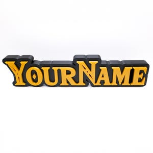 Custom Zelda Inspired Desk Name Sign – Office Decor for Gamers, Personalised Workstation Gift, Fun and Unique Nameplate