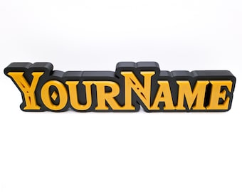 Custom Zelda Inspired Desk Name Sign – Office Decor for Gamers, Personalised Workstation Gift, Fun and Unique Nameplate