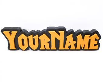 Custom World of Warcraft Inspired Desk Name Sign – Office Decor for Gamers, Personalised Workstation Gift, Fun and Unique Nameplate