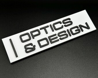 Severance Lumon Industries Optics & Design Wall Sign – Office Decor – Sci-Fi TV Show Inspired Gift