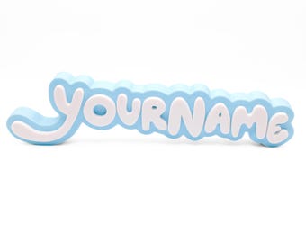 Bluey Inspired Name Sign – Custom 3D Printed Nursery Decor