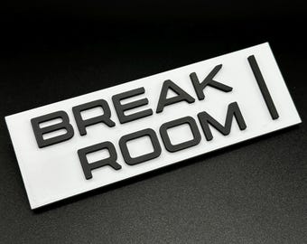 Severance Lumon Industries Break Room Wall Sign – Office Decor – Sci-Fi TV Show Inspired Gift
