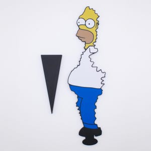 Homer Bush Meme Plant Spike Ornament • Funny Cartoon Plant Decoration • Pop Culture Plant Decor • Gift for Simpsons Fans image 3
