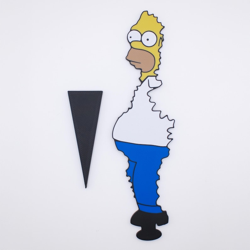 Homer Bush Meme Plant Spike Ornament • Funny Cartoon Plant Decoration • Pop Culture Plant Decor • Gift for Simpsons Fans image 3