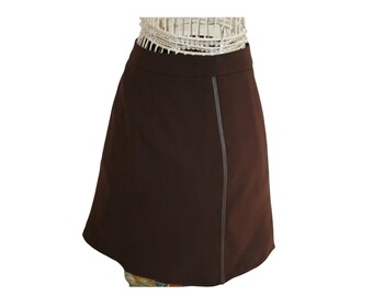 Mini skirt / pencil skirt / brown skirt / short skirt / boho / hipster