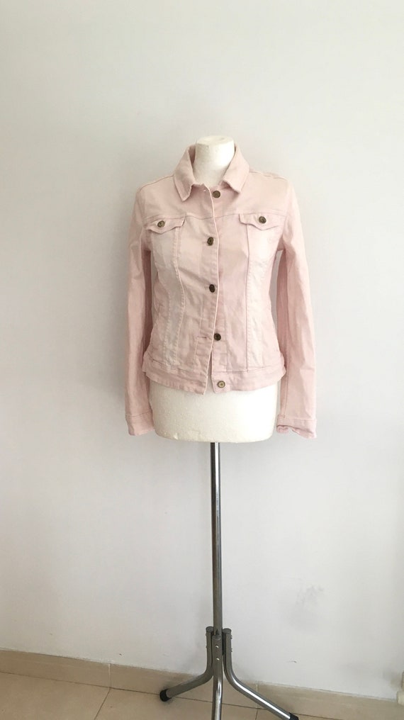 Pink denim jacket / pink denim jacket / pink jack… - image 8