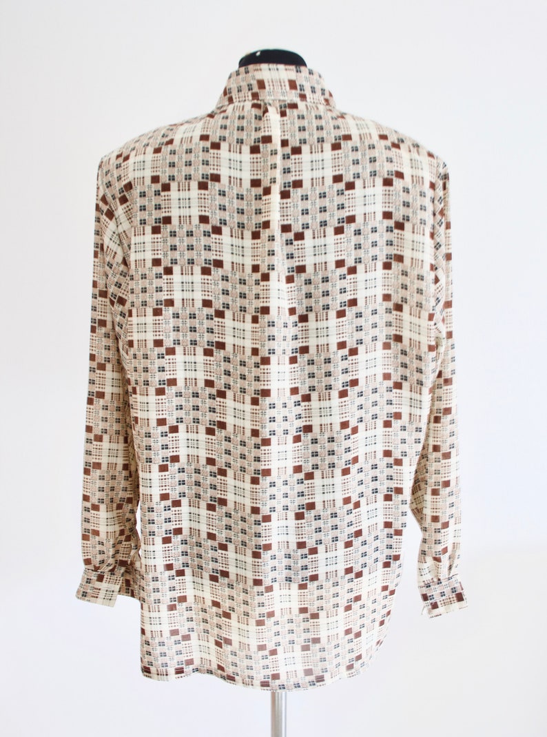 Biege shirt shirt brown blouse printed shirt printed blouse blouse plus sizes