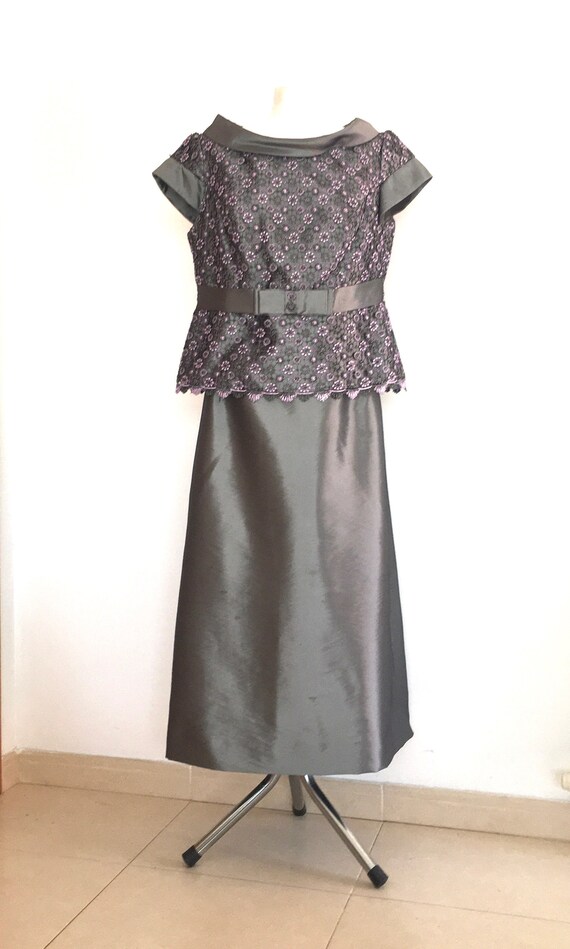 Party suit / wedding suit / Silver and lilac suit