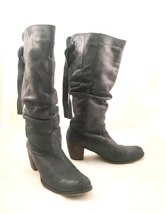 high top boots with heel