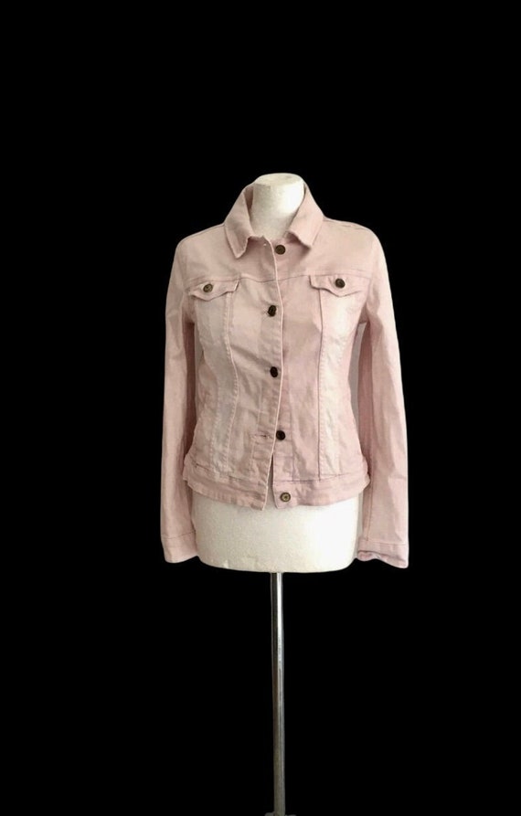 Pink denim jacket / pink denim jacket / pink jack… - image 1